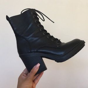 Forever 21 Heeled Lace up Booties